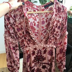 For Love and Lemons saffron mini dress